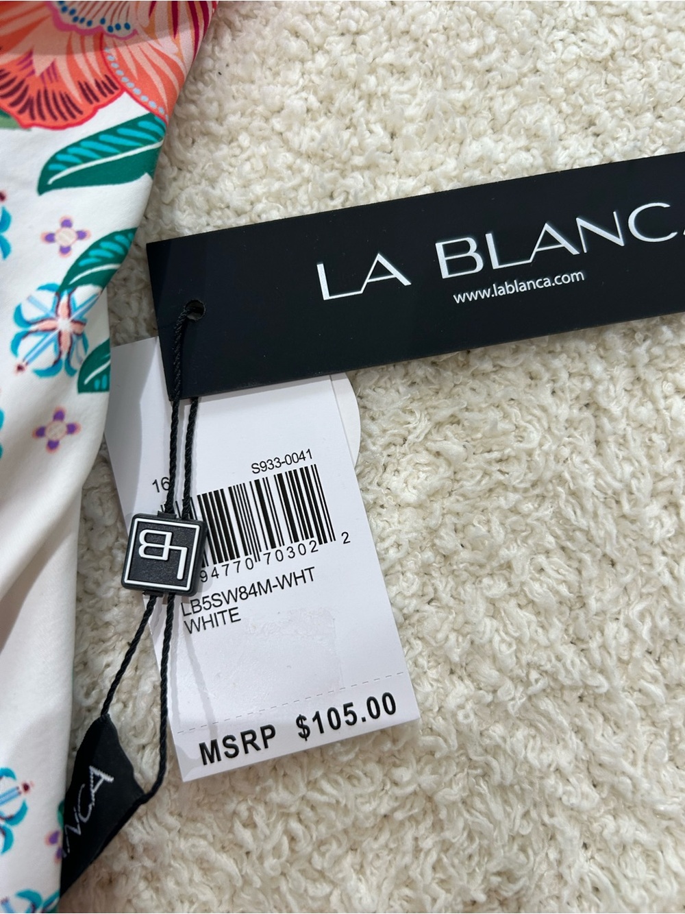 La Blanca Rivera Resort Floral Halter Tankini Swimsuit Set NWT Sz 16 Coastal - Picture 4 of 11